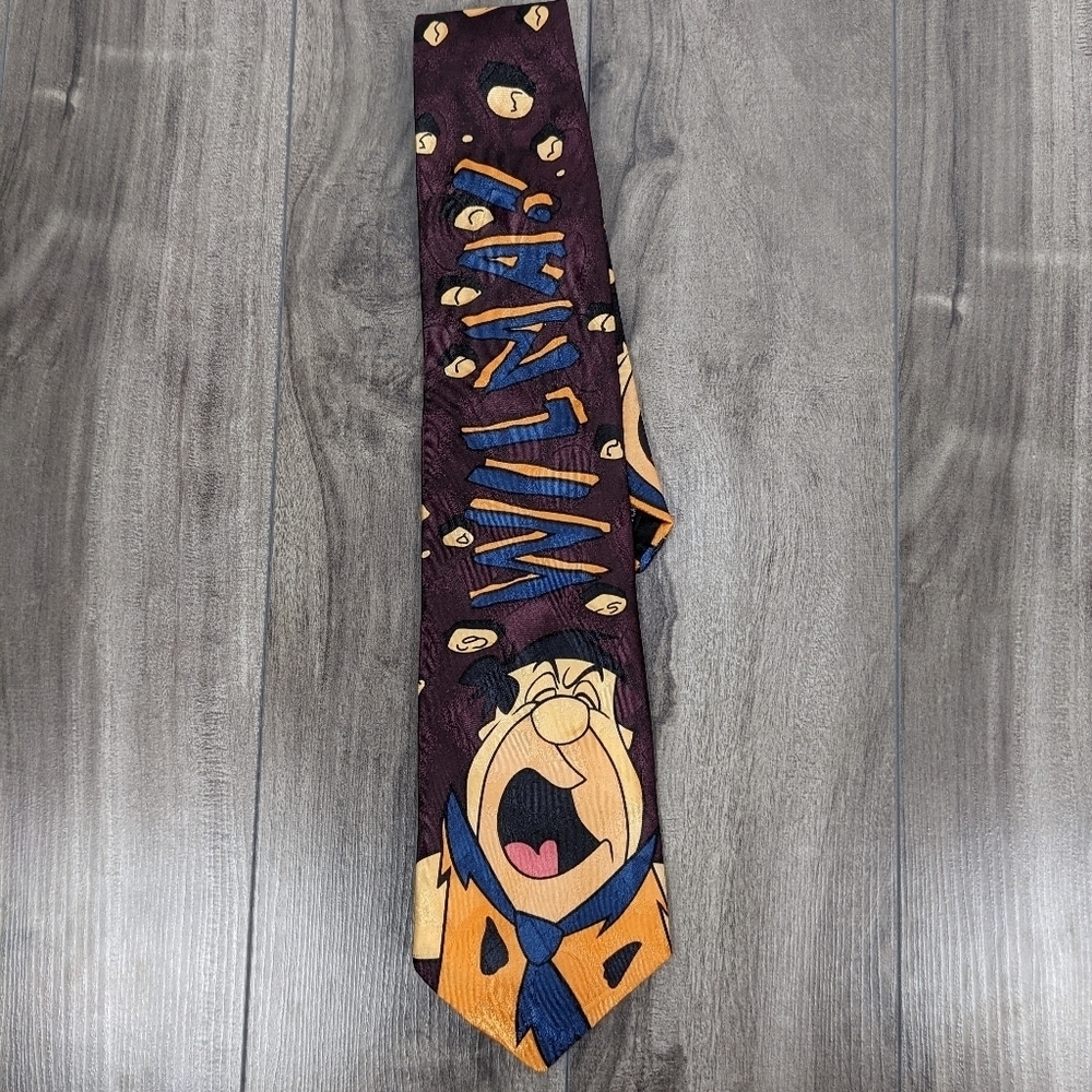 Fred Flinstone Yelling Wilma Novelty Novel Ties 1994